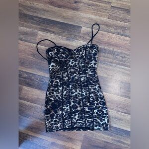 Leopard Print Mini Dress